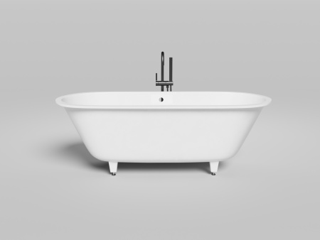 Ванна из искусственного камня Salini ORNELLA 103421M 180х80 встраиваемая прямоугольная с ножками